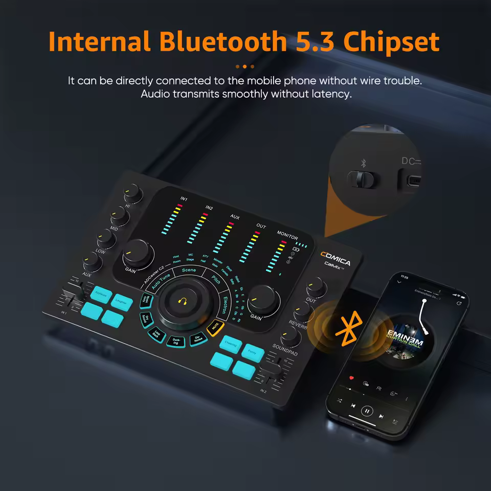 AD Caster C2 ; diffusion de contenu; podcast; enregistrement multifonctions